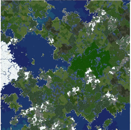 Радиус 2000, сгенерированный Chunky