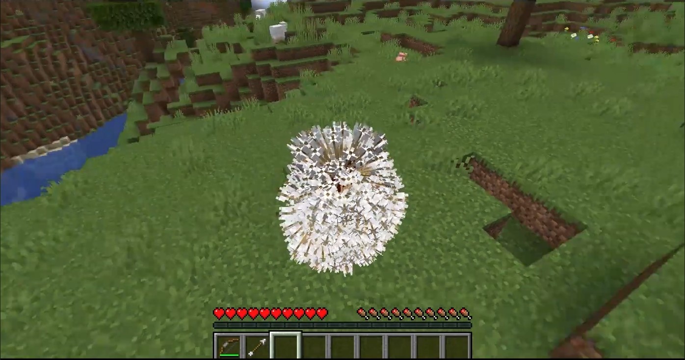 100 стрел в одном чанке Майнкрафт