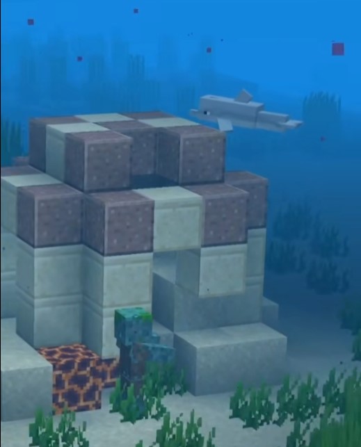 Дельфины Майнкрафт ищут сокровища
